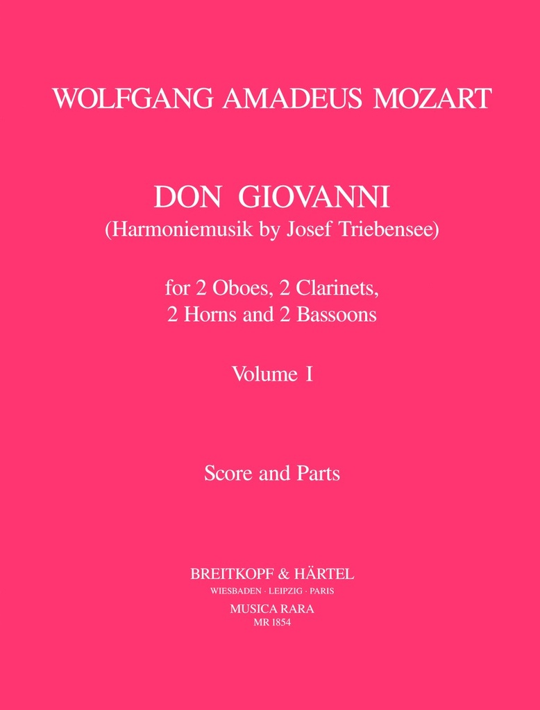 Don Giovanni K. 527 - Vol.1 (Wind octet score & parts)