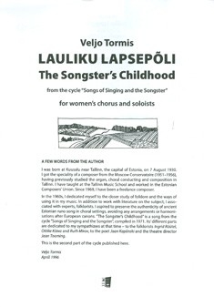 The Songster's Childhood (Lauliku lapsepoli)