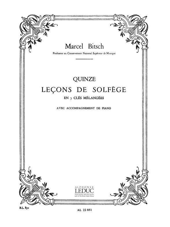 15 Leçons de solfège (Avec accompagnement)