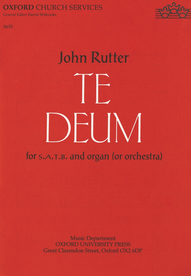 Te Deum (Vocal score)