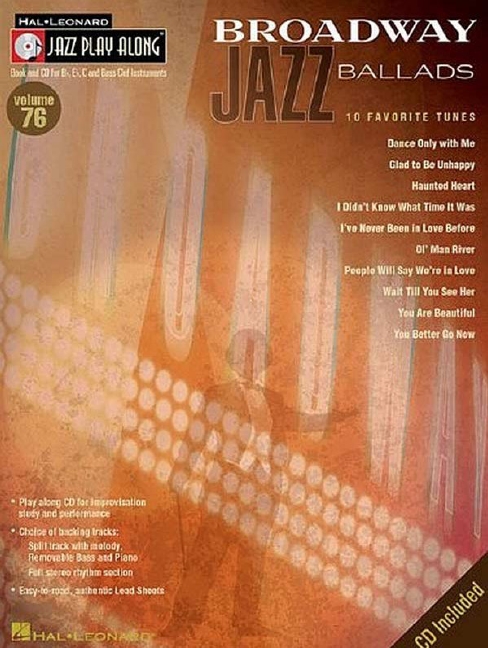 Jazz Play-Along - Vol.76: Broadway Jazz Ballads