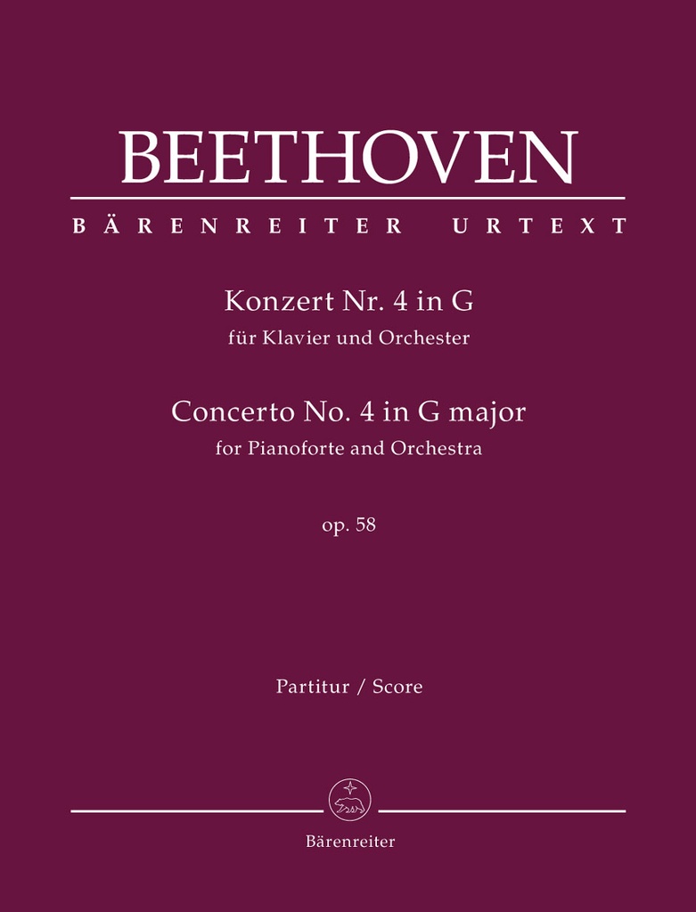Concerto for Pianoforte and Orchestra No.4 G major, Op.58 (Full score)