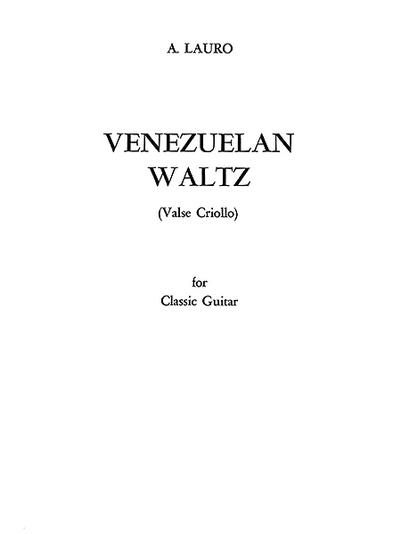 Venezuelan Waltz (Valse criollo)