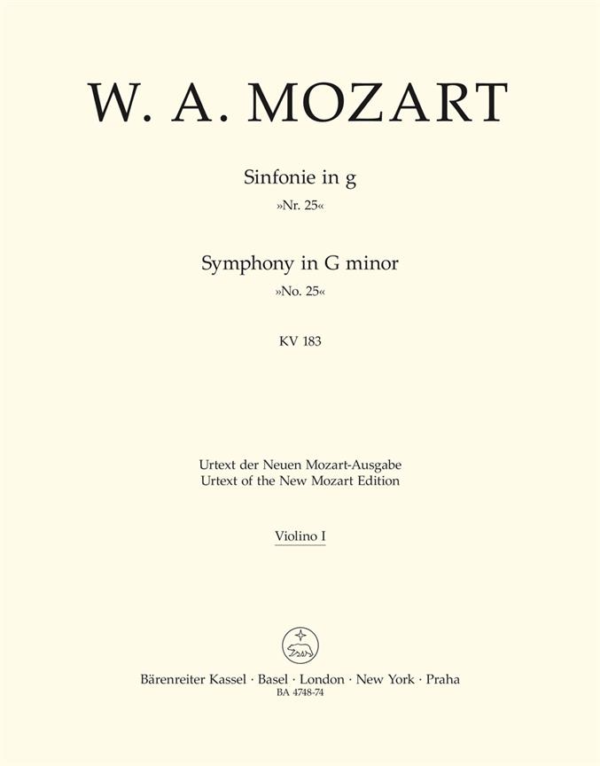 Symphony No.25, KV.183 (Violin 1)