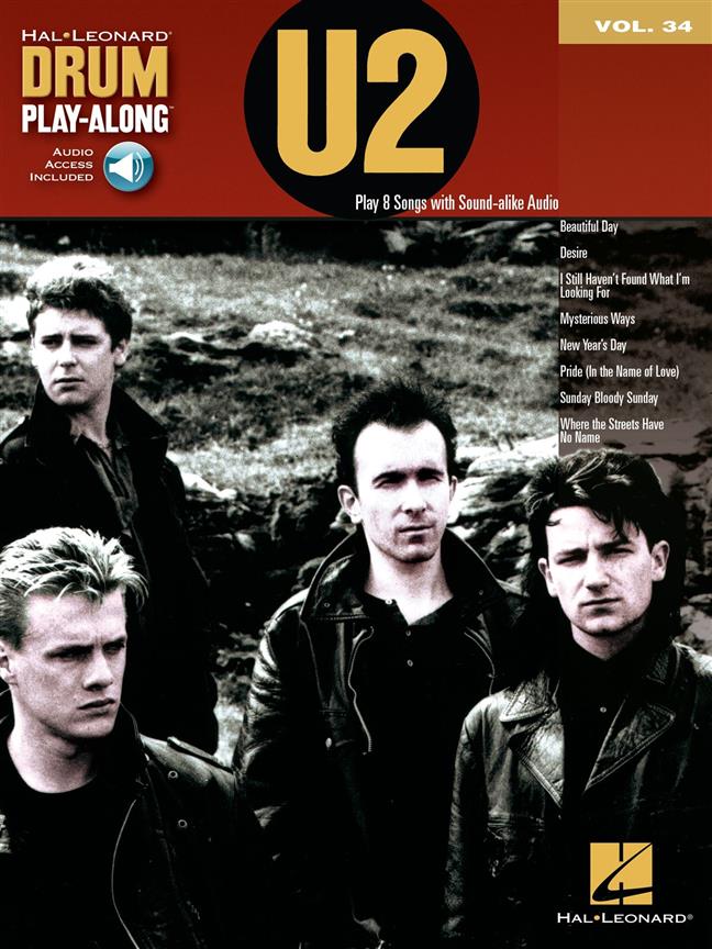 Drum Play-Along - Vol. 34: U2