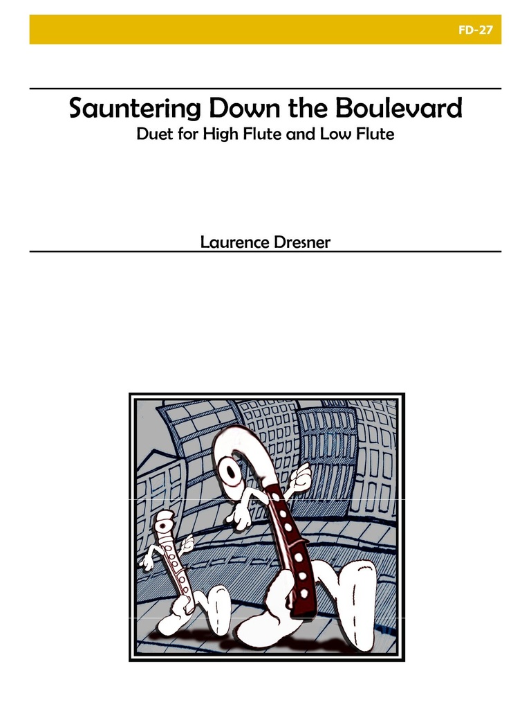 Sauntering Down the Boulevard - Duet for High Flute and Low Flute