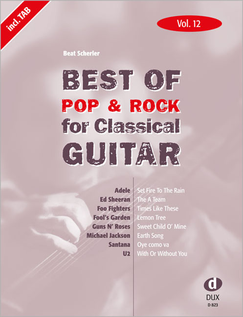 Best of Pop & Rock for Classical Guitar - Vol.12