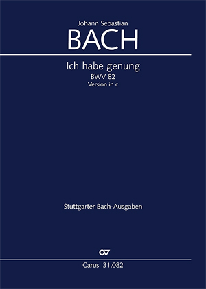 Ich Habe Genug, BWV.82 (Mezzo-soprano - Piano reduction)