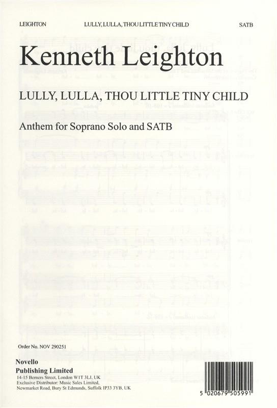 Lully, Lulla, Thou Little Tiny Child, Op.25b