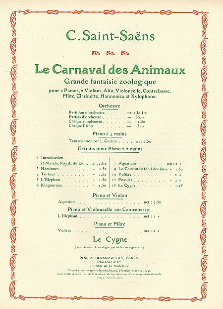 Aquarium (from Le Carnaval des Animaux)