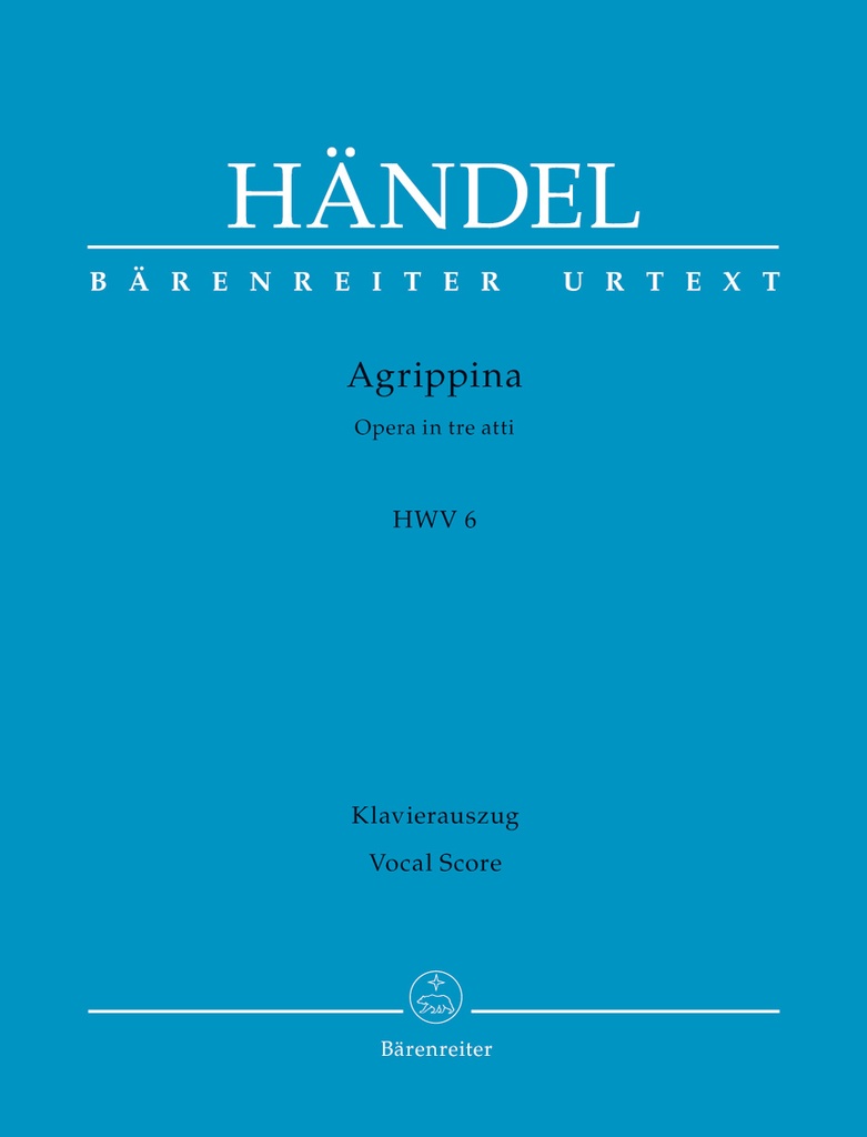 Agrippina, HWV.6 (Vocal score)