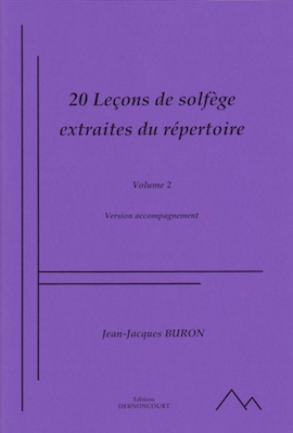 20 Leçons de Solfège Extraites du Répertoire (Version accompagnement) (Solfège - Vol.2)