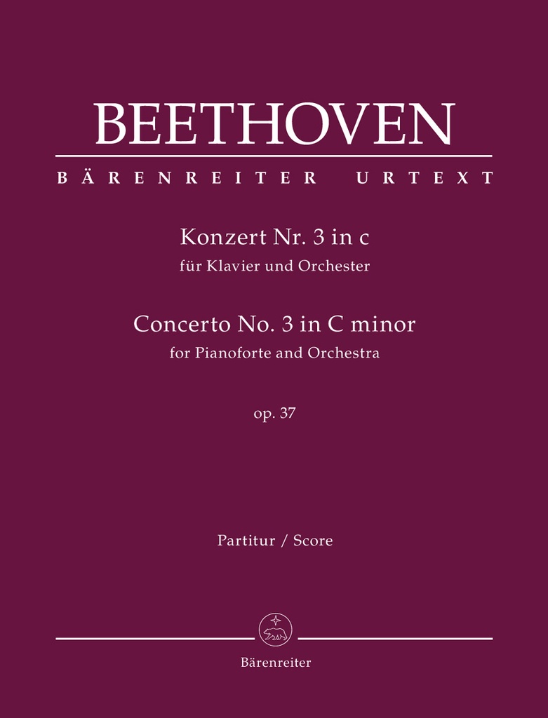 Concerto for Pianoforte and Orchestra No.3 C minor, Op.37 (Full score)