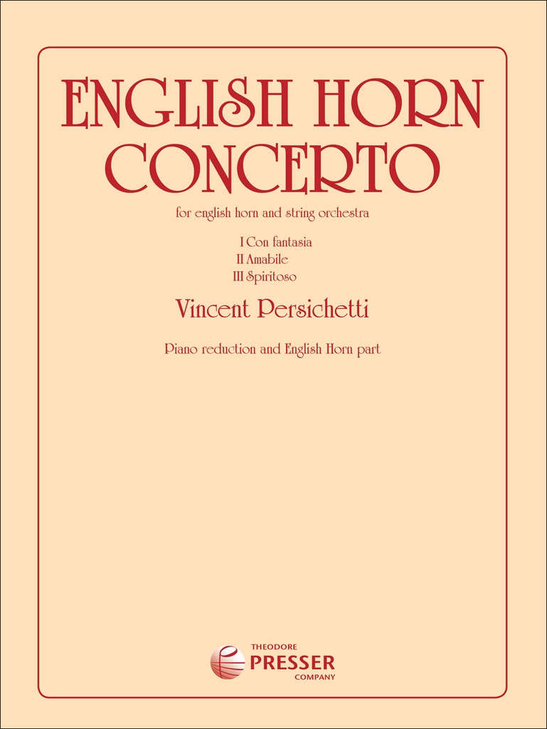 English Horn Concerto (Piano reduction)