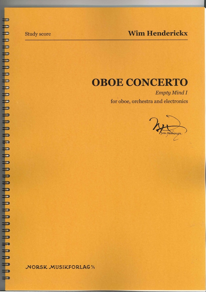 Oboe Concerto (Study score)