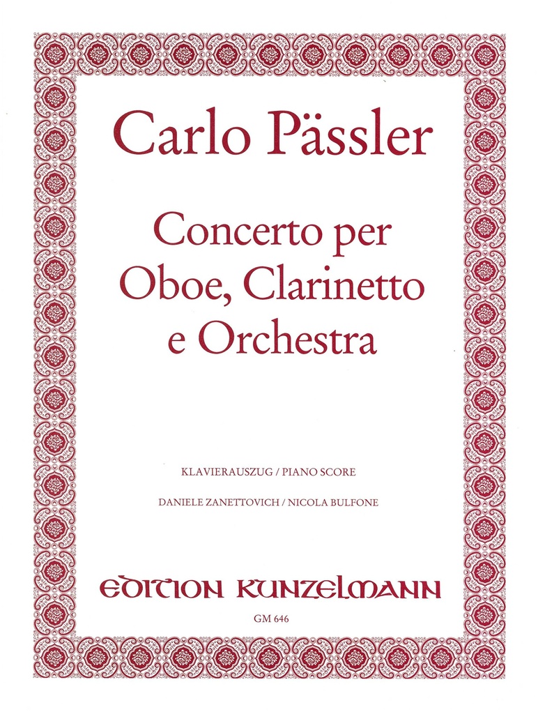 Concerto for Oboe, Clarinet and Orchestra (Parts)