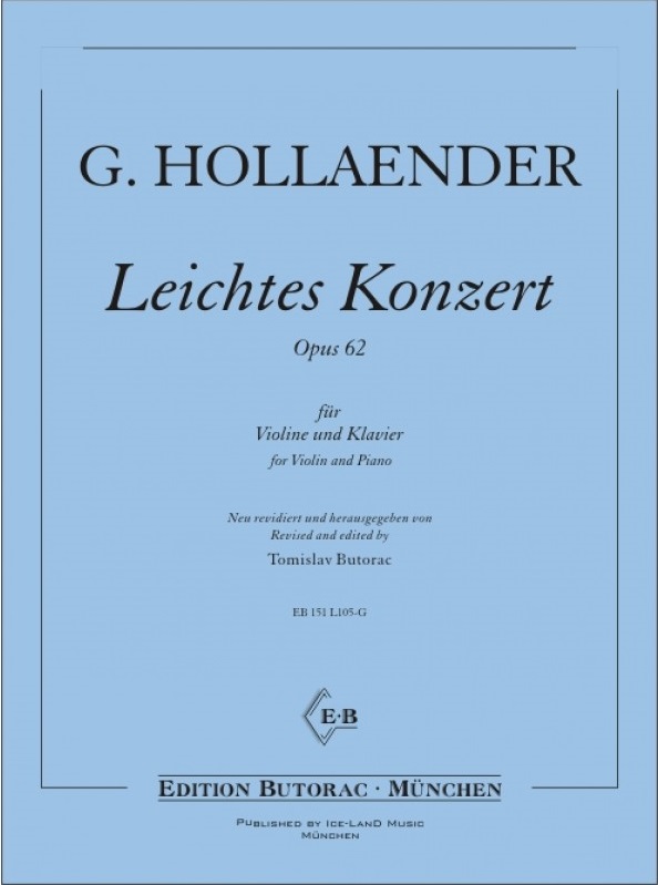 Leichtes Konzert, Op.62 (Piano reduction)