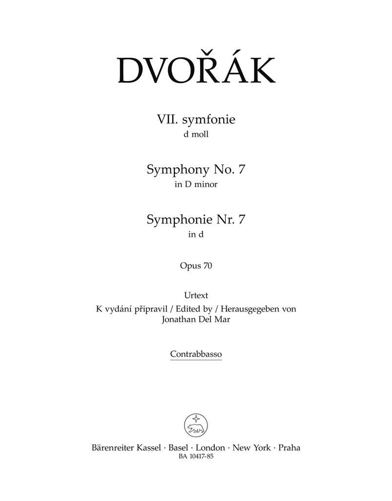 Symphony No.7 in d, Op.70 (Double Bass)